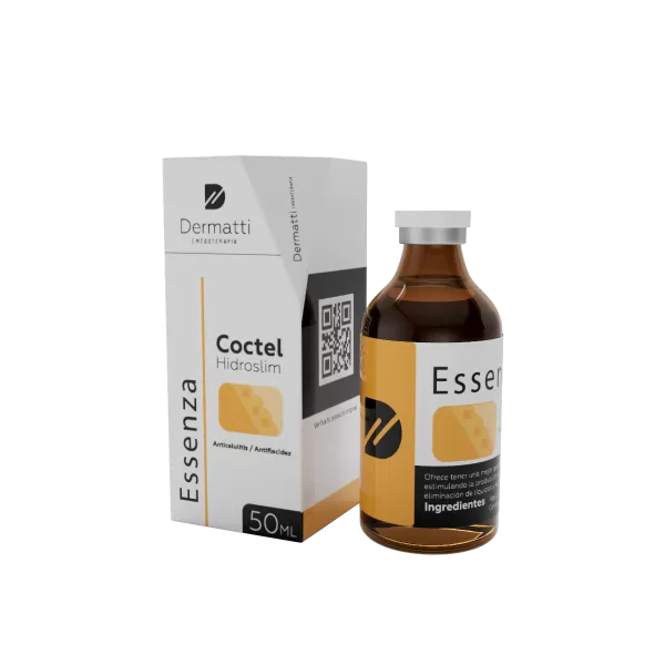 ESSENZA Mesoterapia coctel hidroslim / Promueve la eliminación de líquidos, elimina celulitis y mejora la apariencia de la piel- 50 ml