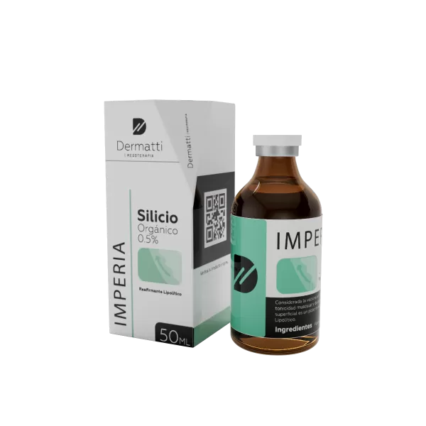 IMPERIA Silicio Organico 0.5%  / Potente Reafirmante , mejora la tonicidad muscular en rostro se puede utilizar con dermaroller | 50 ml | Mesoterapia Dermatti