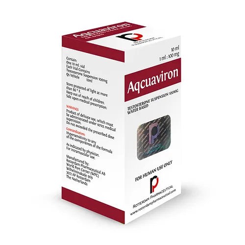 AQCUAVIRON 100 MG - Testosterona Suspensión Base Agua/ 10 ML ROTTERDAM PHARMACEUTICAL