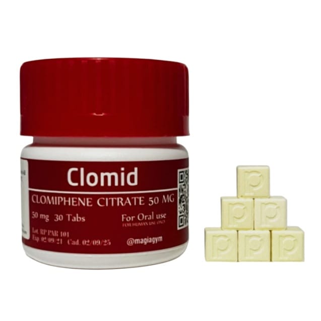 CLOMID - Citrato de Clomífero 50 mg 30 tabletas ROTTERDAM PHARMACEUTICAL