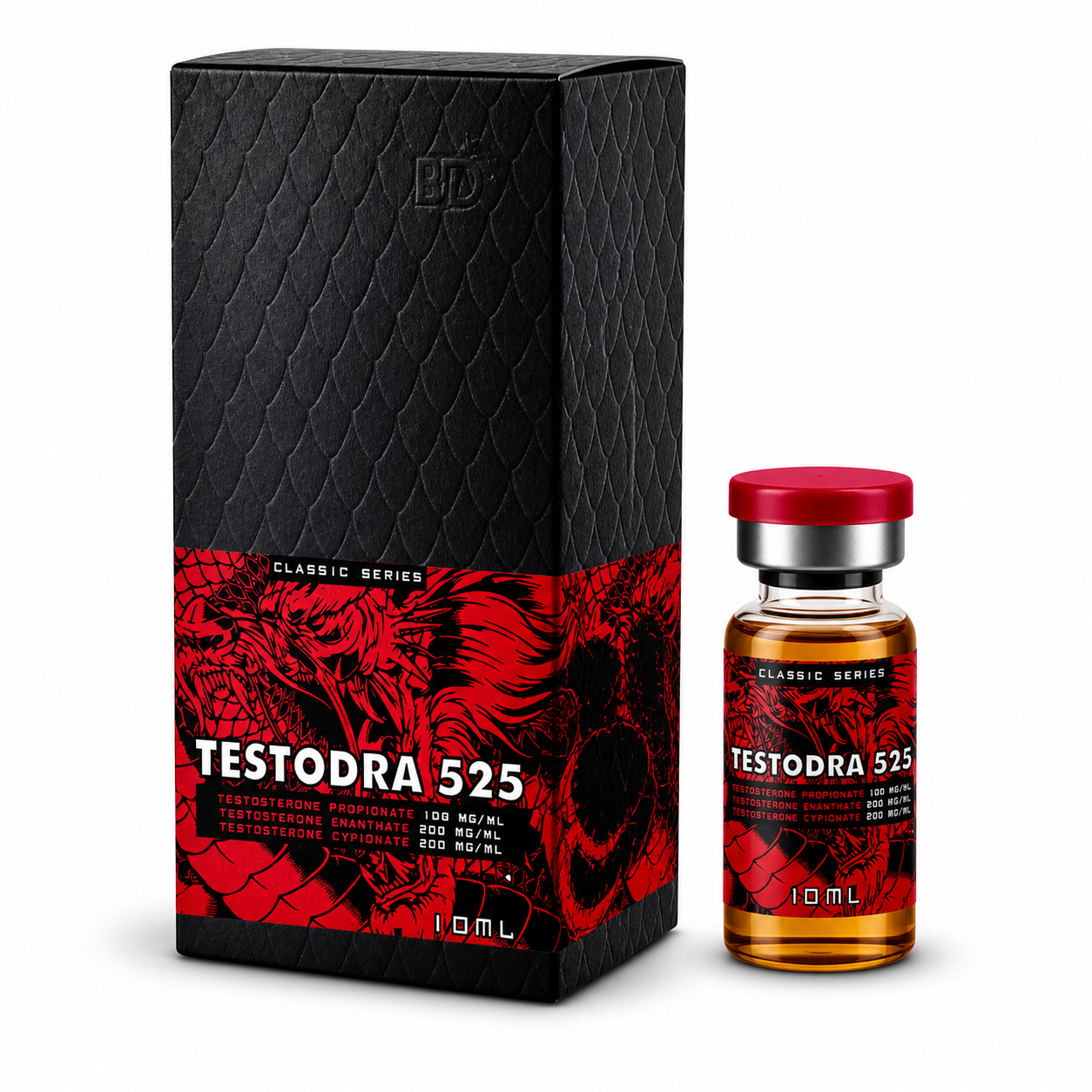 Testodra 525 Mezcla de Testosteronas 10 ampolletas | Dragon Pharma