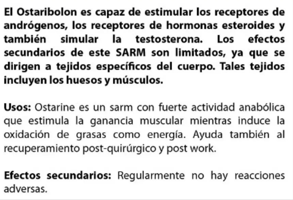 Ostaribolon 25 mg (Ostarine MK-2866) 80 tabletas | SARMS Smart