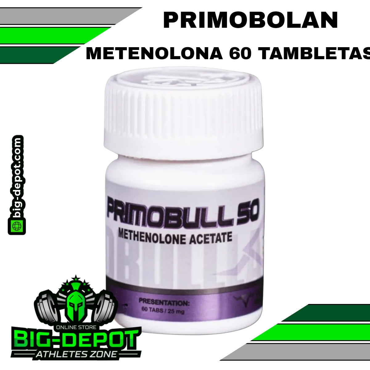 Primobull 50 primobolan methenolone acetate Hardbull Labs 60 tabletas Big Depot original