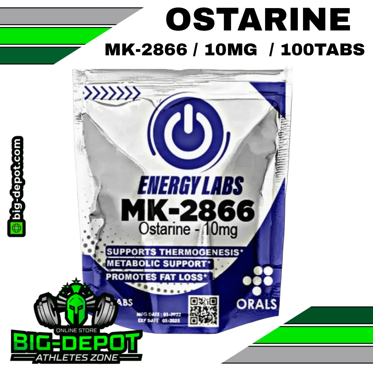 Ostarina 10 mg (MK-2866) 60 tabletas | Energy Labs