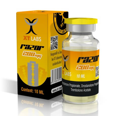 RAZOR 200 | Trembolona Acetato 50mg + Testosterona Propionato 100mg +  Pripionato de drostanolona (masteron) 50mg / Frasco 10 ml | XT LABS