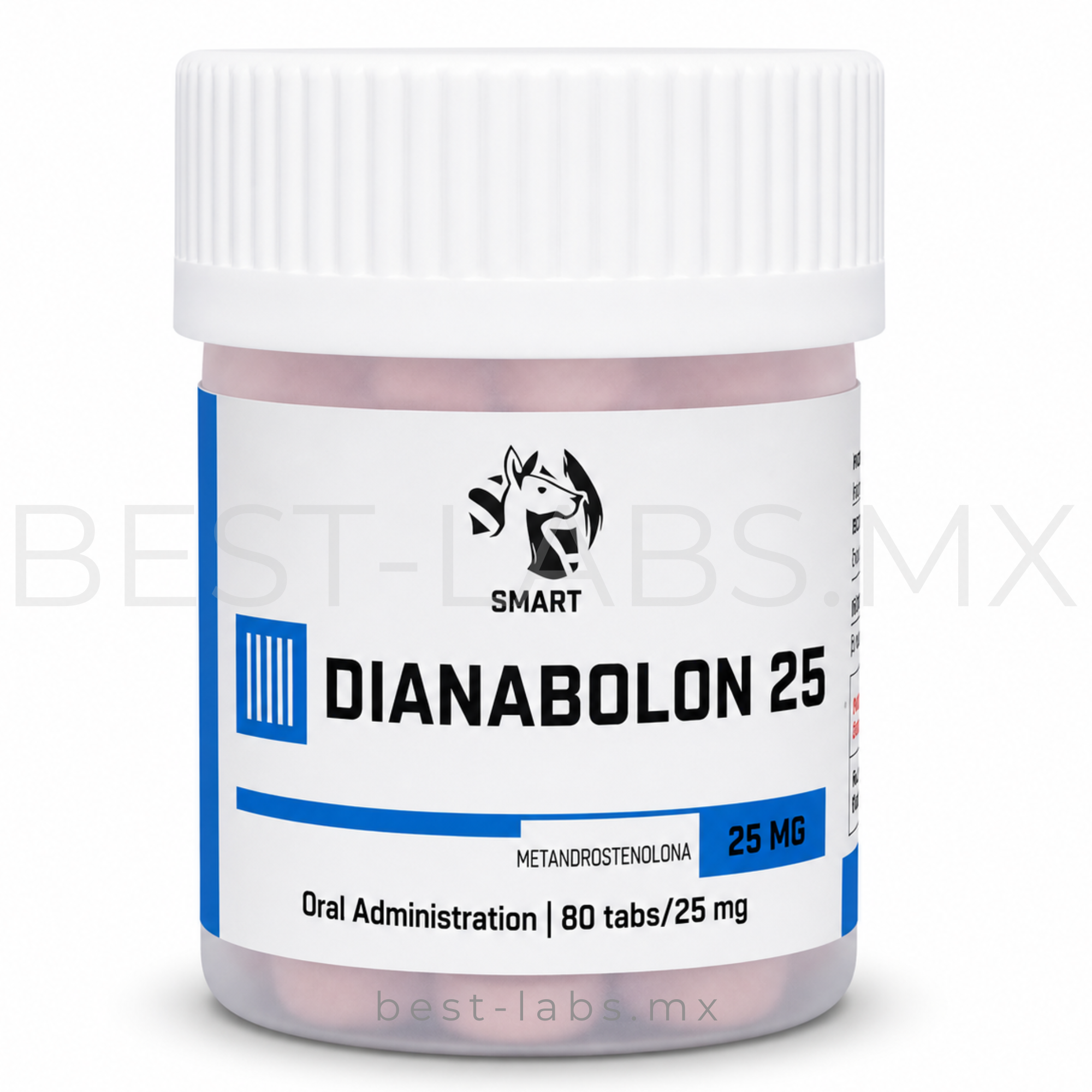Dianabolon 25 mg (Metandrostenolona / Dianabol) 80 tabletas | Smart Pharmaceutical