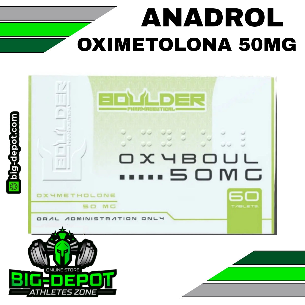 OXYBOUL 50 mg Oximetolona Boulder 60 tabletas original