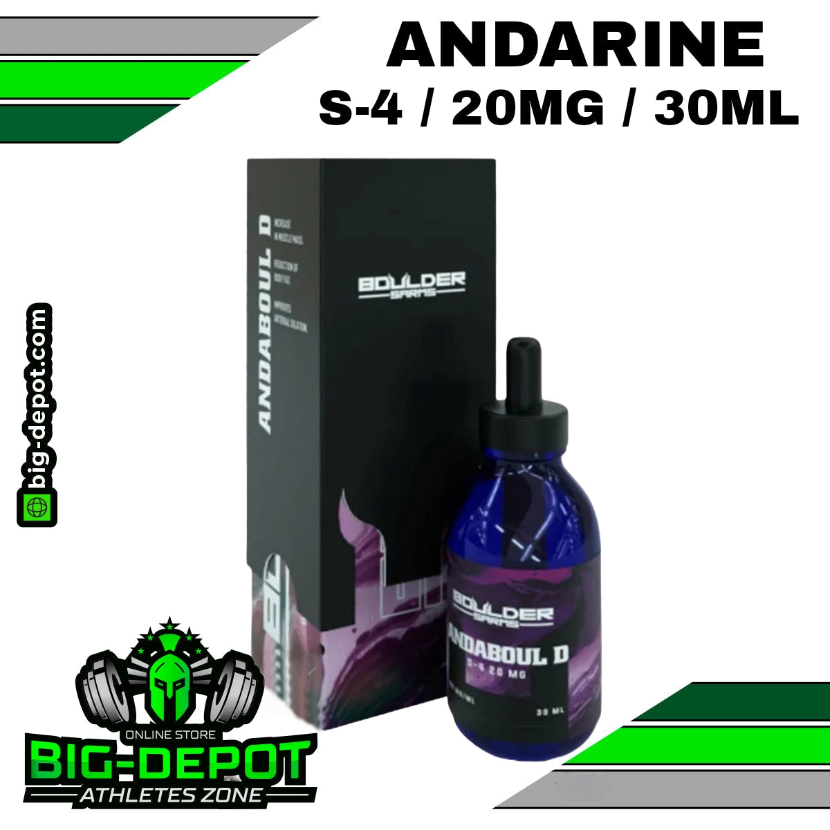 Andaboul D 20 mg andarine S-4 boulder 30 ml frasco Big Depot original