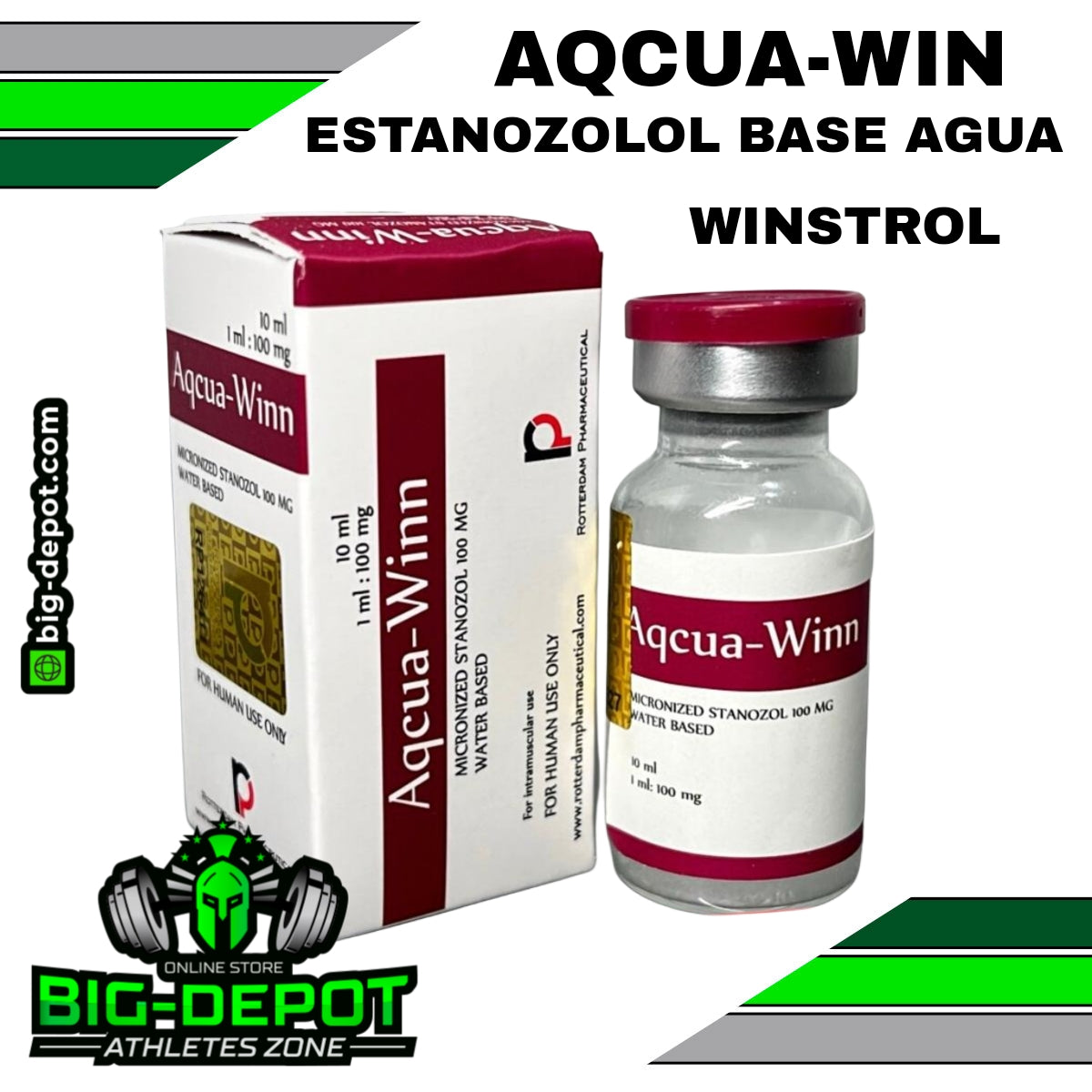 Aqcua Win 100 mg estanozolol base agua esteroide Rotterdam 10 ml original
