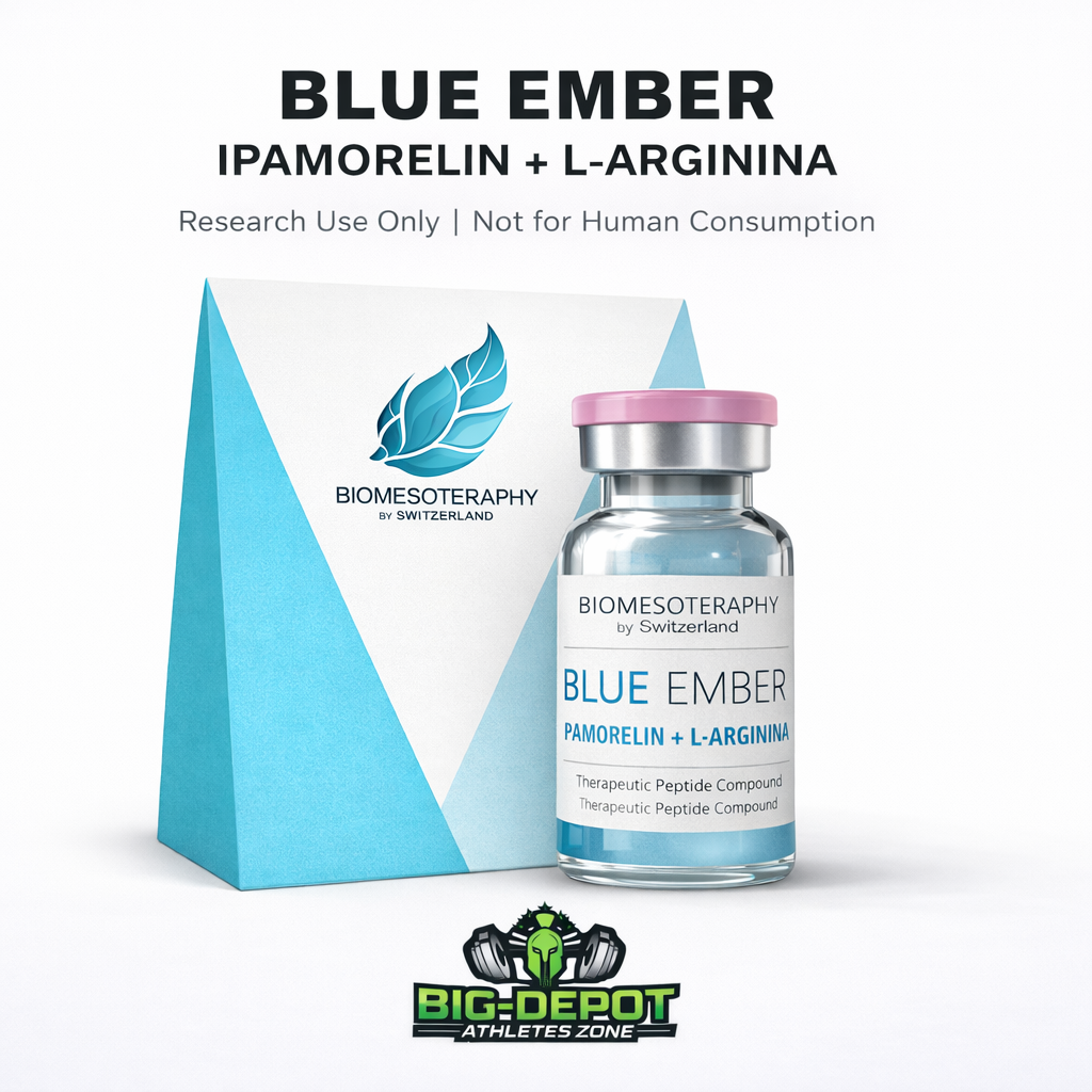blue ember 5mg ipamorelin l-arginina biomesoteraphy vial original