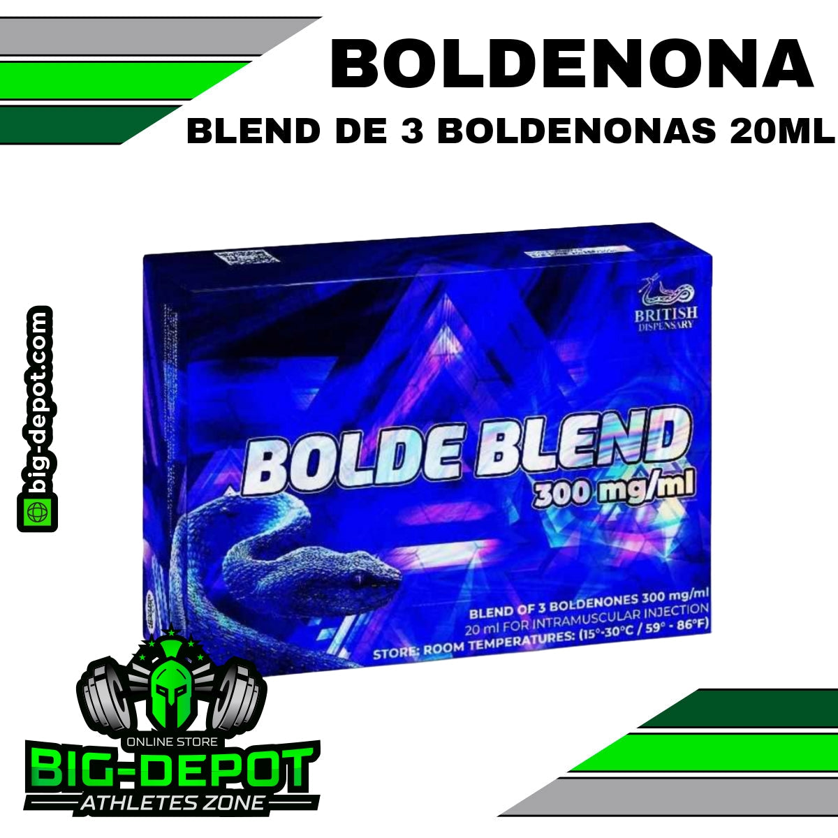 Bolde Blend 300mg Boldenone Undecylenate Acetate Propionate British Dispensary 20ml Big Depot original

