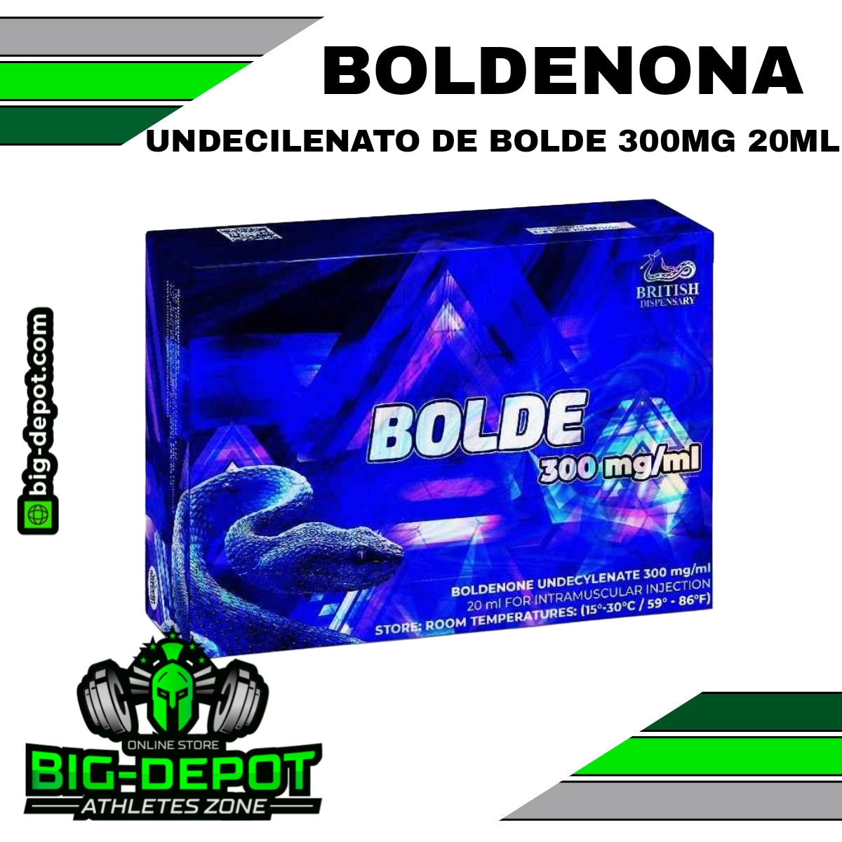 Bolde 300mg Boldenone Undecylenate British Dispensary 20ml Big Depot original
