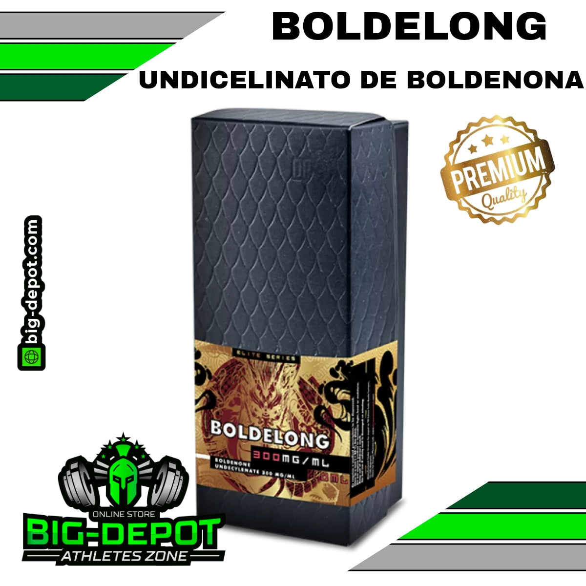 Boldelong 300 mg boldenona Dragon Pharma Elite 1 ampolleta 10ml Big Depot original