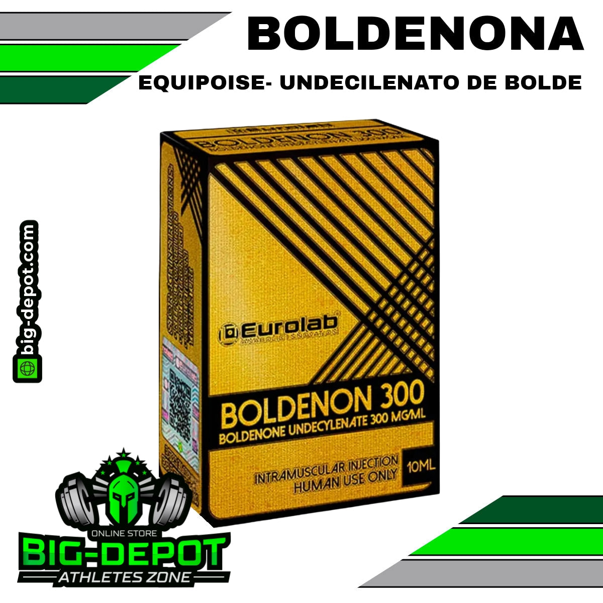 Boldenon 300 Boldenona Undecilenato 300 mg/ml Eurolab 10 ml Big Depot original
