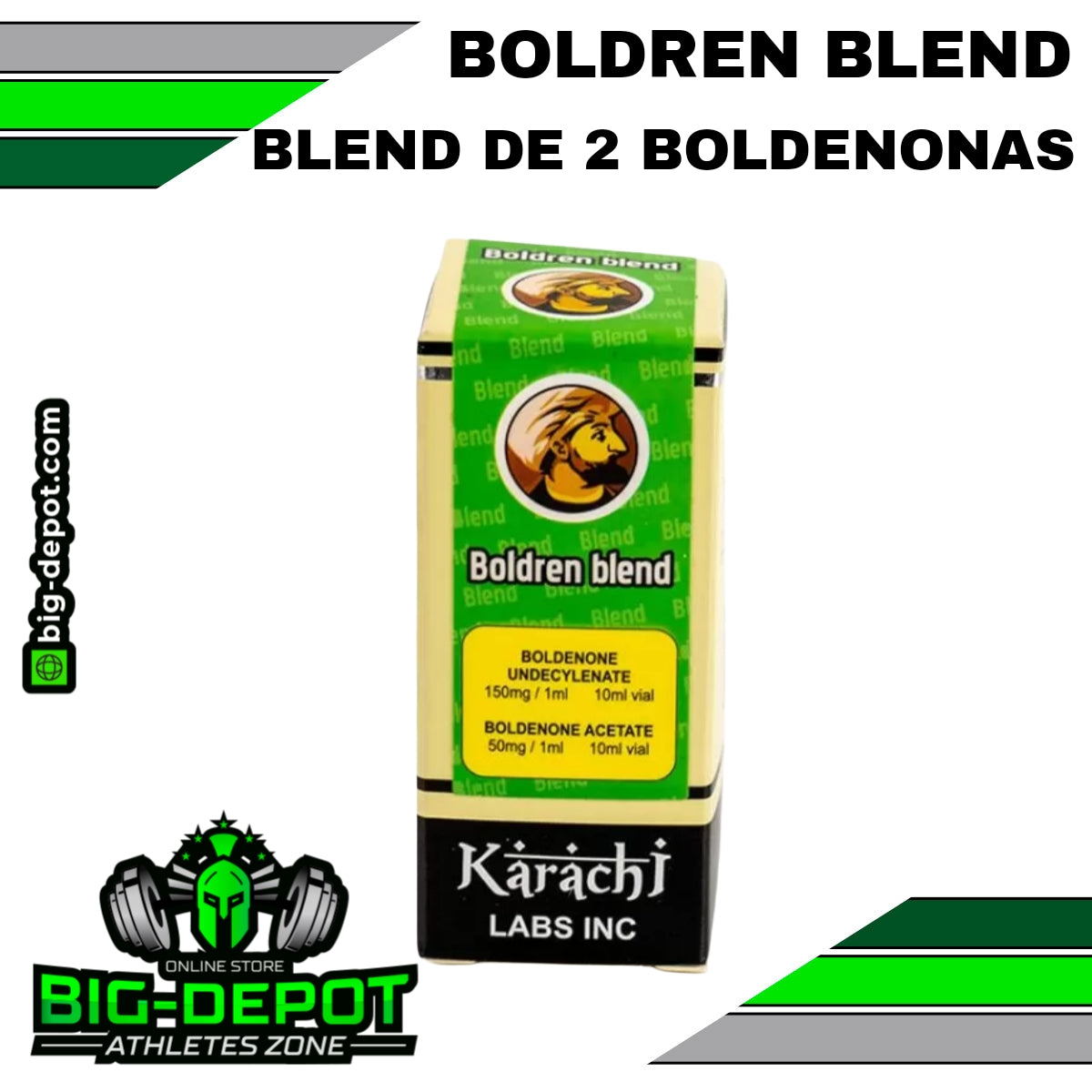 Boldren Blend 150mg boldenona acetato undecilenato Karachi Labs 10ml Big Depot original