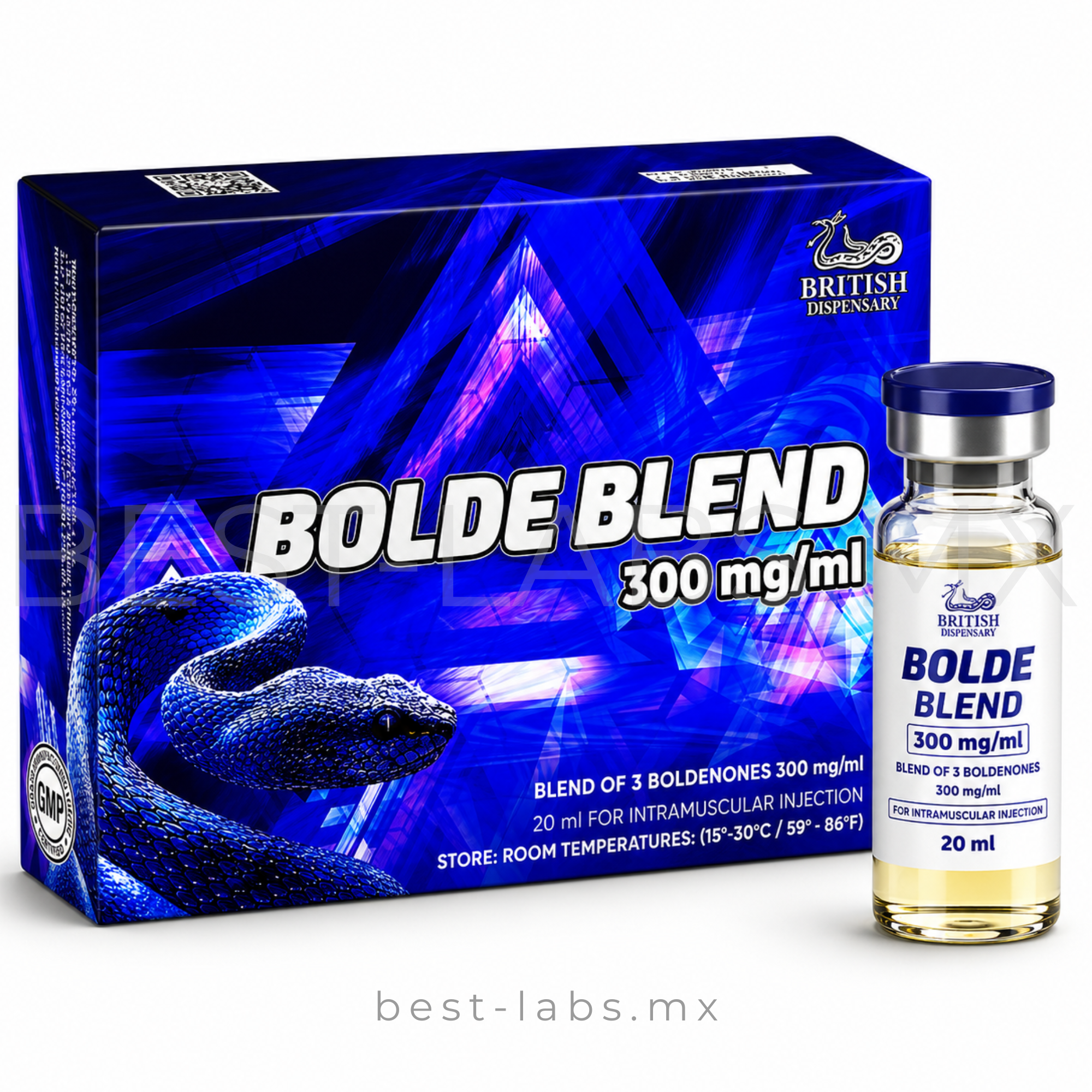 Deca Blend 300mg (Decanoato + Laurato + Fenilpropionato de Nandrolona) 20ml | British Dispensary