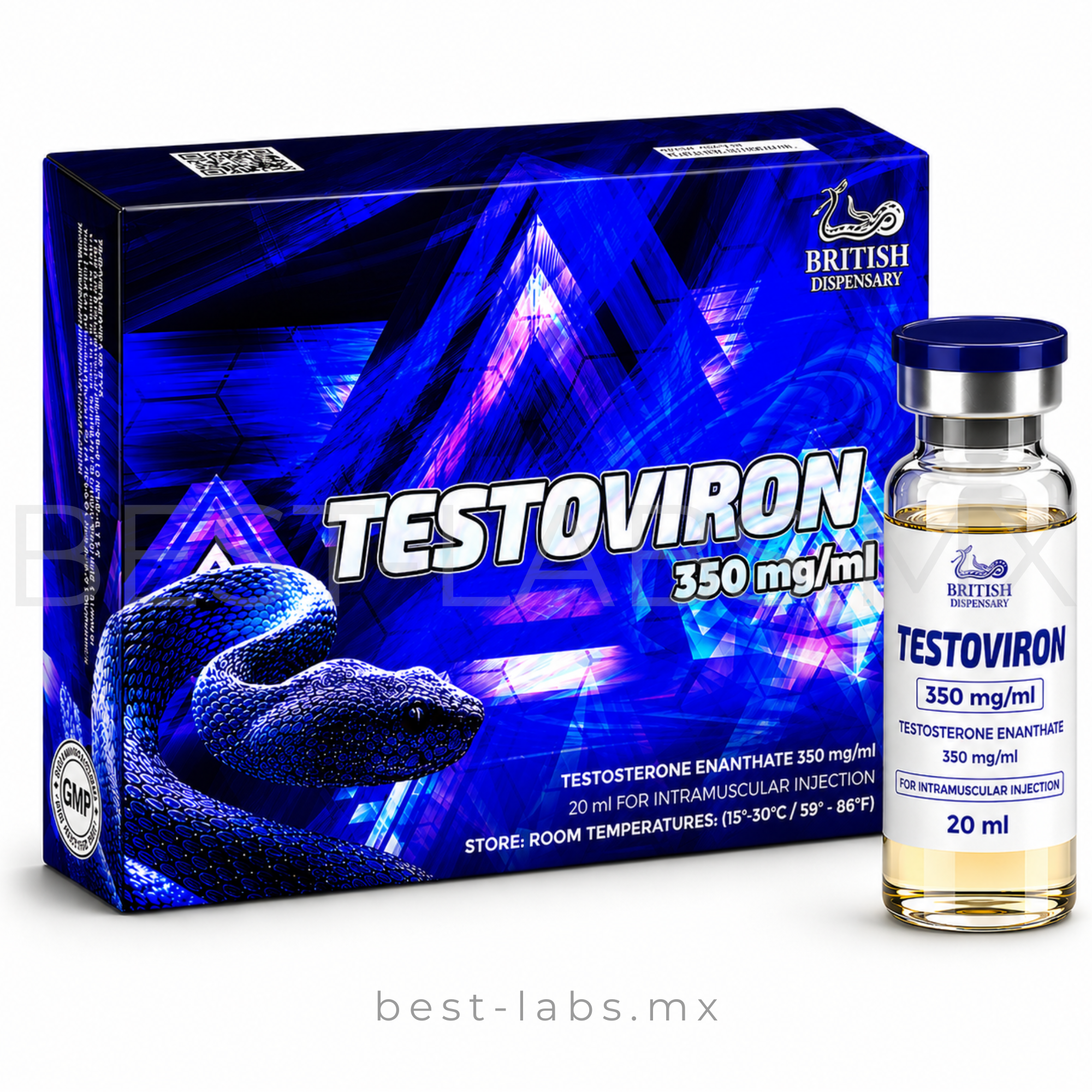 Testoviron 350mg (Testosterone Enanthate) 20ml | British Dispensary