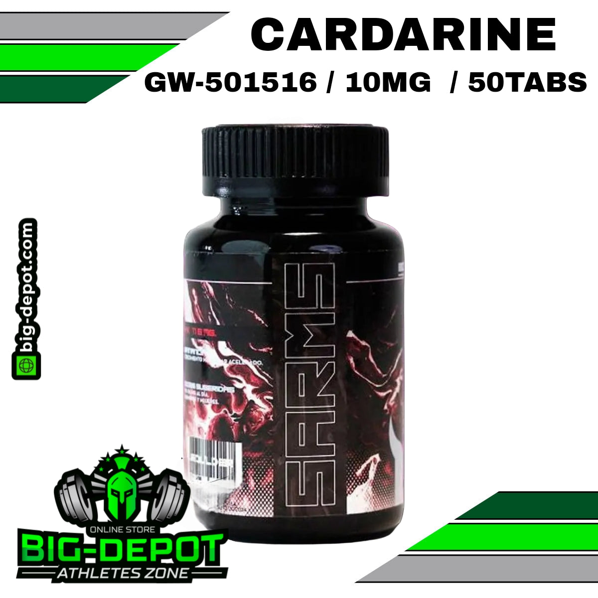 Cardaboul 10 mg cardarine GW-501516 Sarms Boulder 50 cápsulas Big Depot original