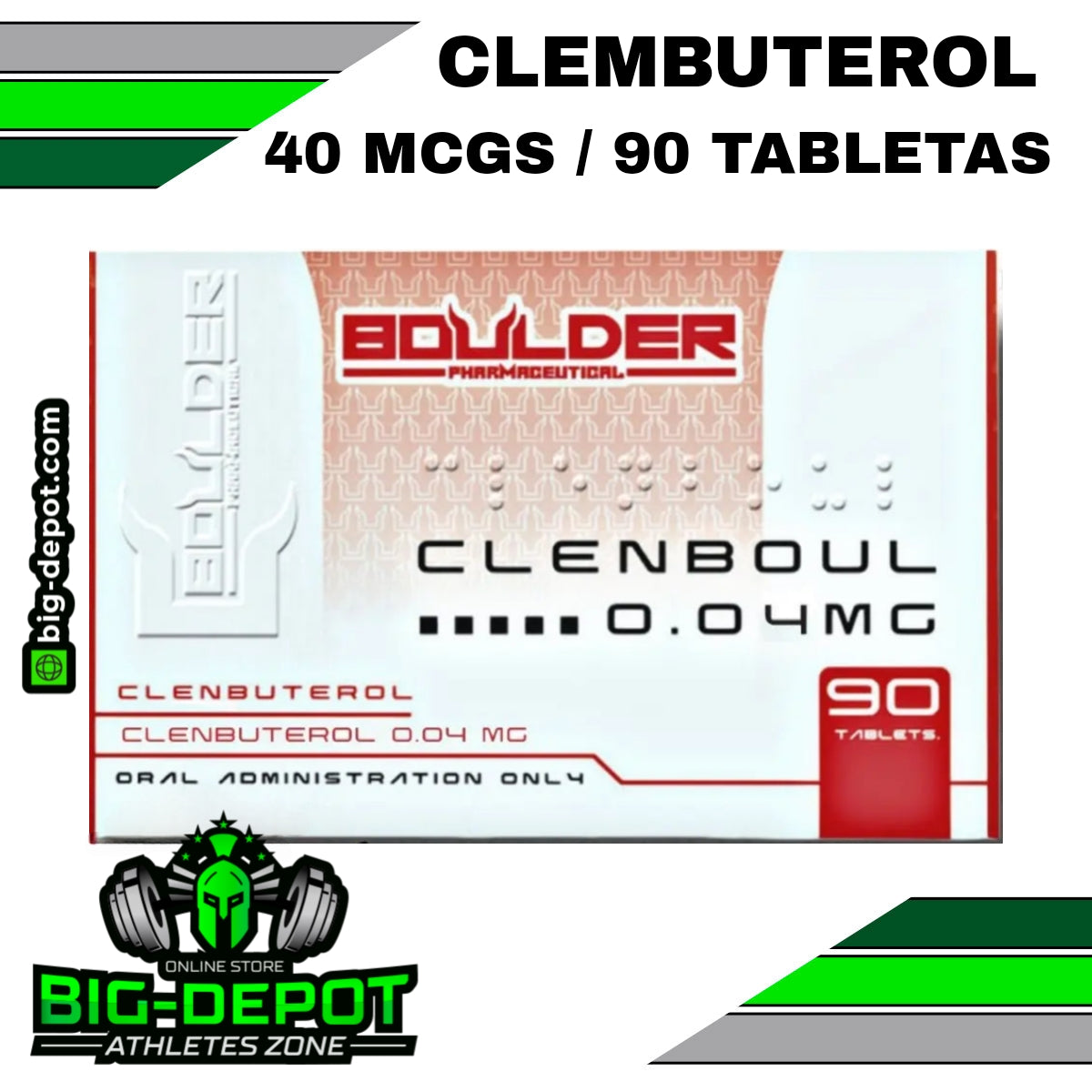 Clenboul 0.04 mg clenbuterol Boulder 60 tabletas originales