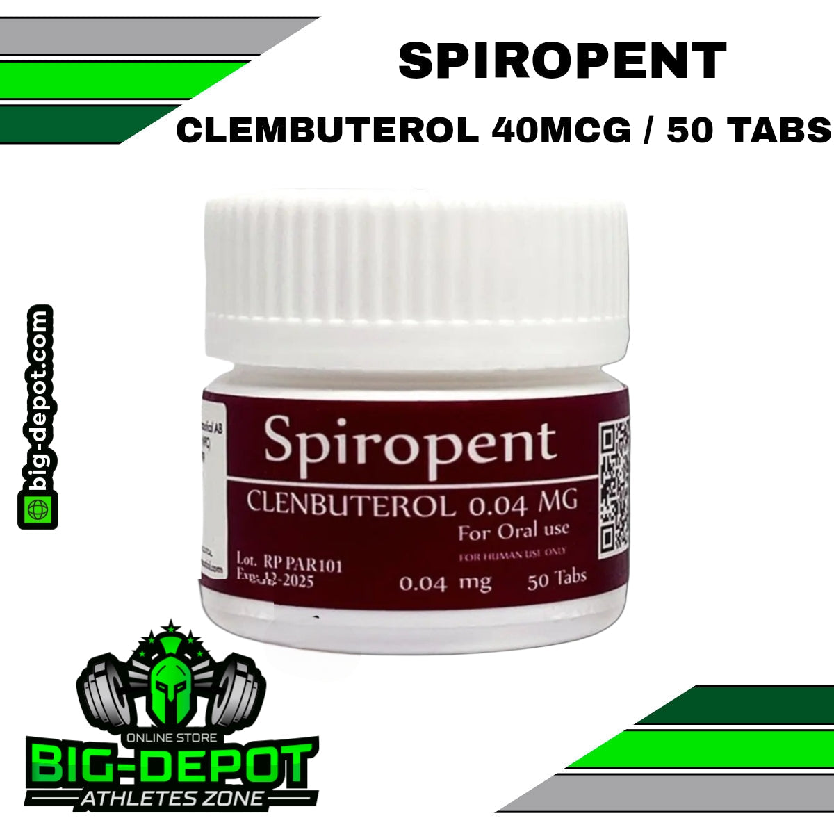 Spiropent 40 mg clenbuterol Rotterdam 50 tabletas original
