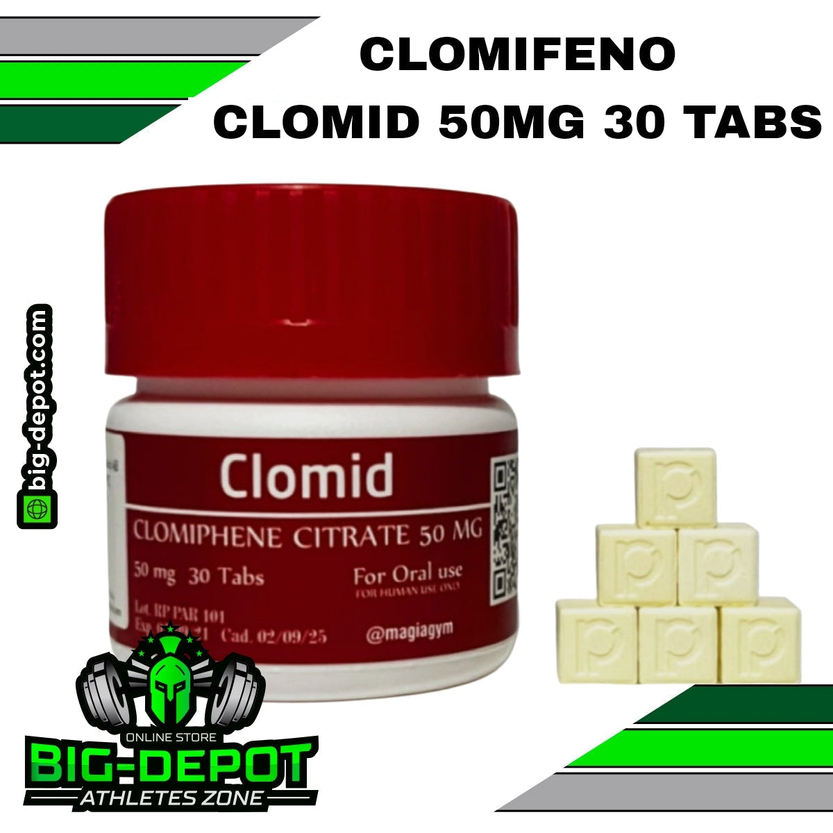 Clomid 50 mg clomifeno Rotterdam 30 tabletas original
