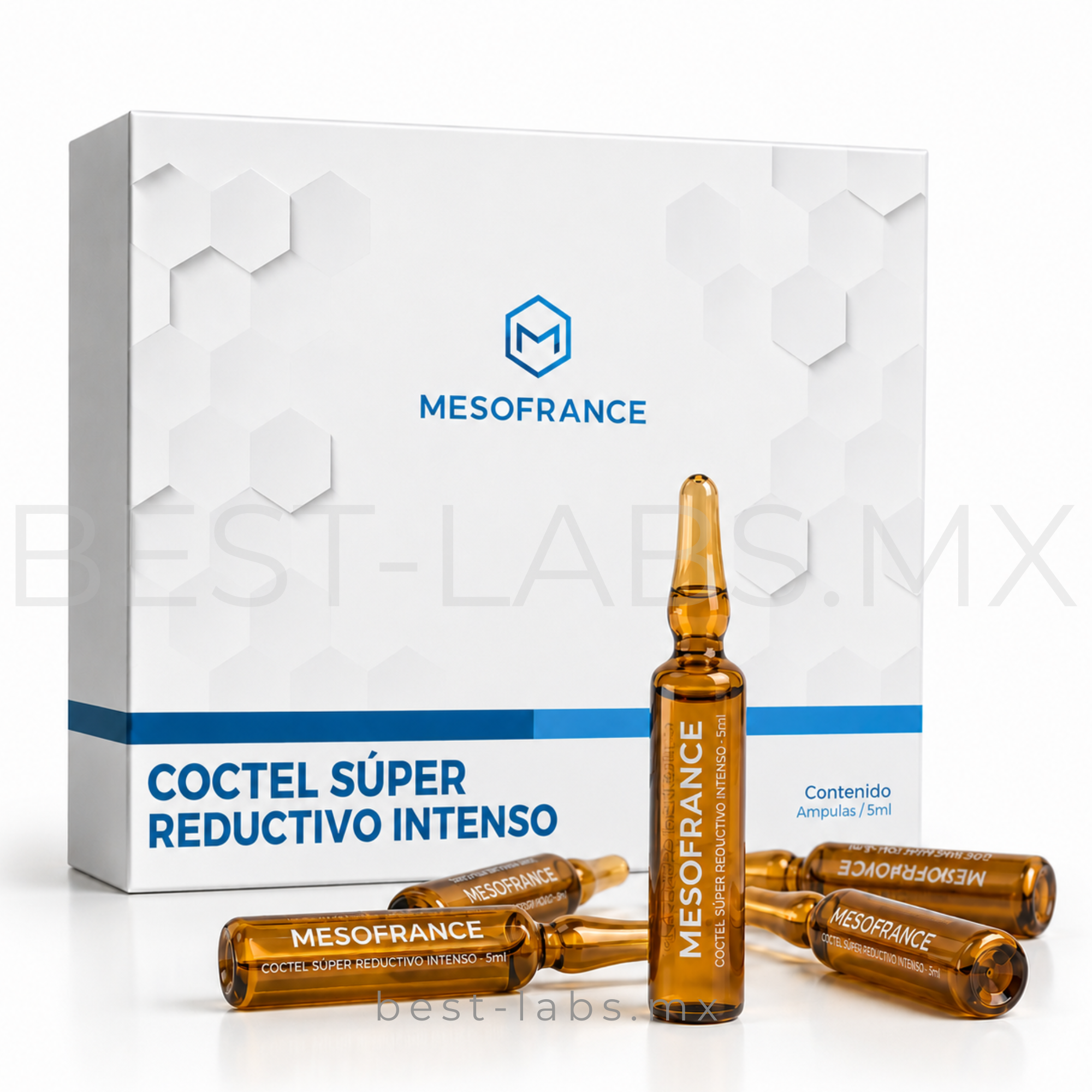 Cóctel Super Reductivo Intenso - Ampolletas de 5 ml - MESOTERAPIA Mesofrance