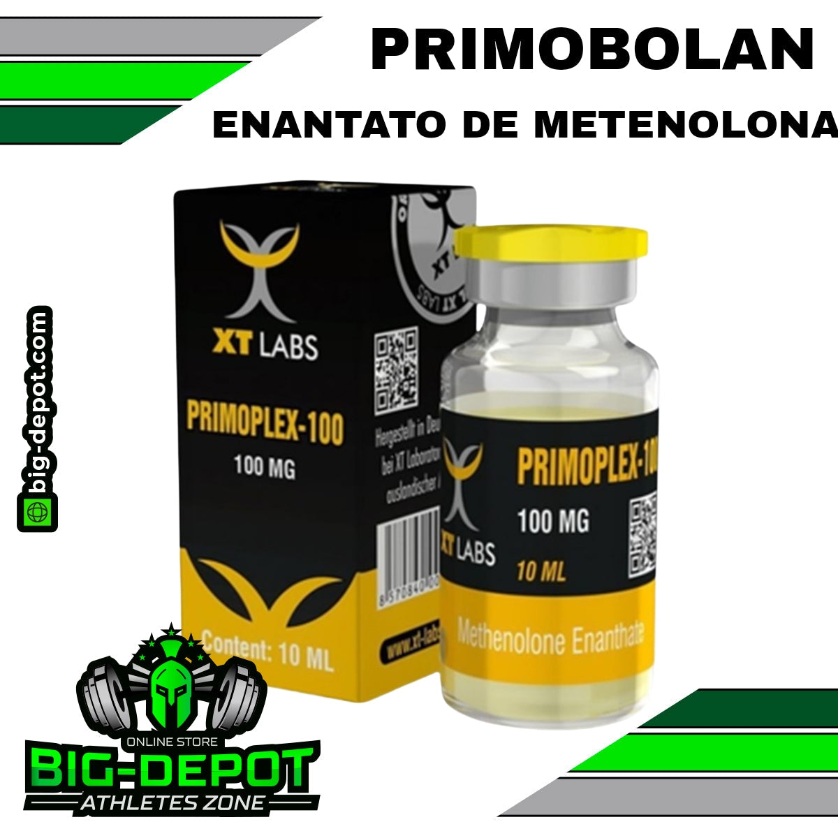 Primoplex-100 100 mg Methenolone Enanthate PRIMOBOLAN XT Labs 10 ml Big Depot original
