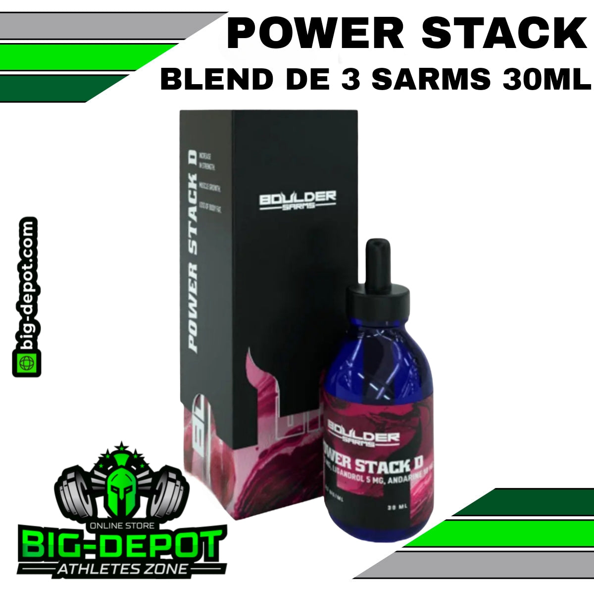 Power Stack 20 mg ostarine ligandrol andarine Boulder Sarms 30 ml frasco Big Depot original