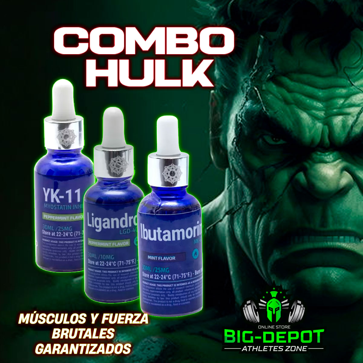 Super combo extremo hulk yk11 ligandrol ibutamoren Synerlab sarms Big Depot original