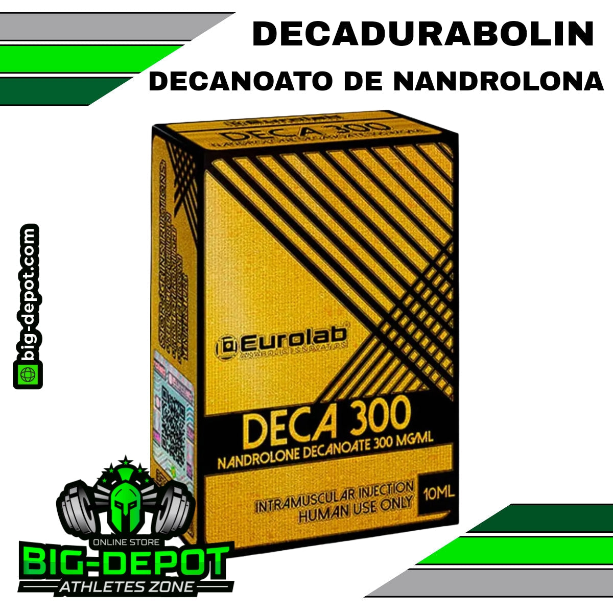 Deca 300 Decadurabolin Nandrolona Decanoato 300 mg/ml Eurolab 10 ml Big Depot original
