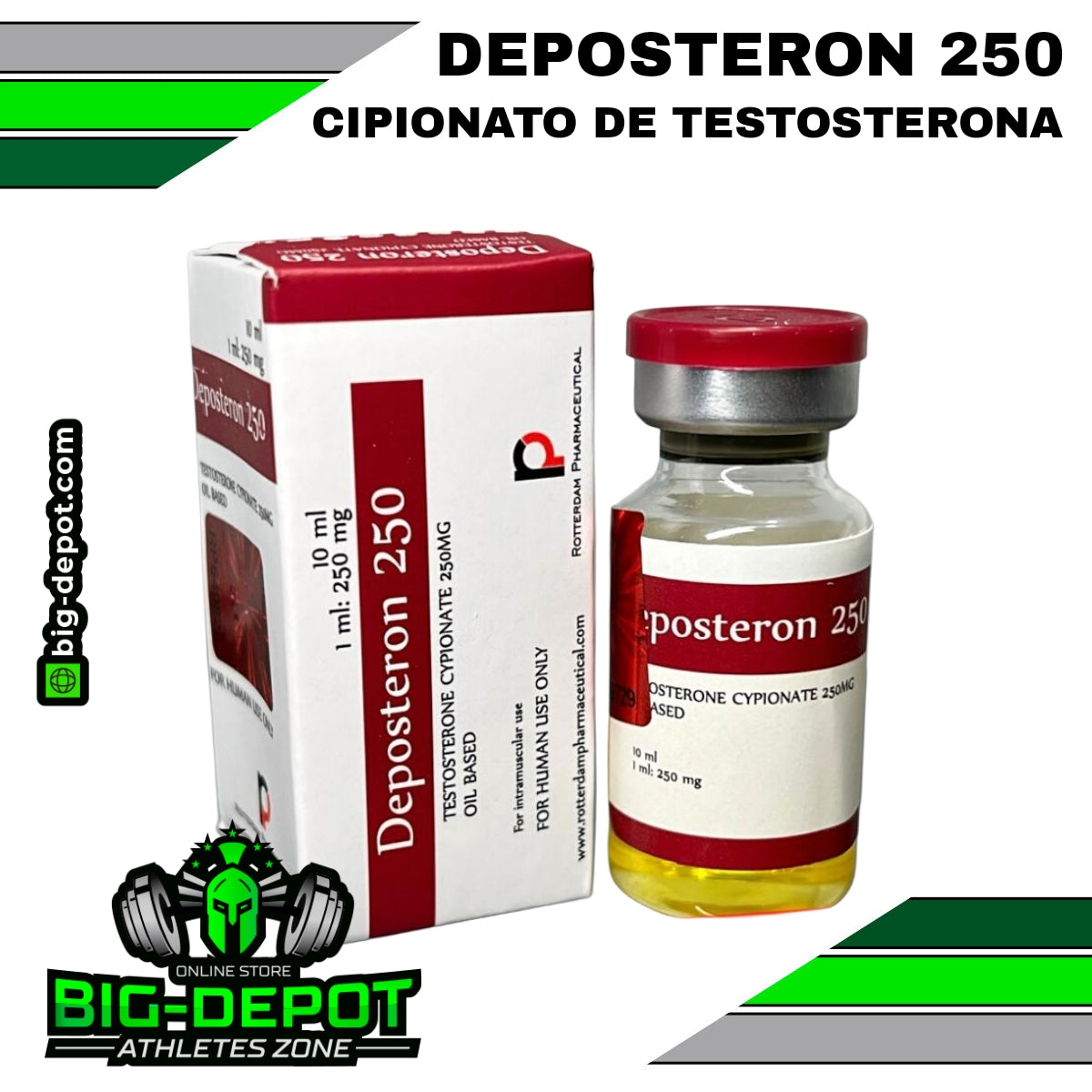 Deposteron 250 mg cipionato de testosterona esteroide Rotterdam 10 ml original
