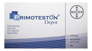 PRIMOTESTON DEPOT 250 - Testosterona 250 mg /  1 ampolleta de 1 ml / BAYER #B8F0