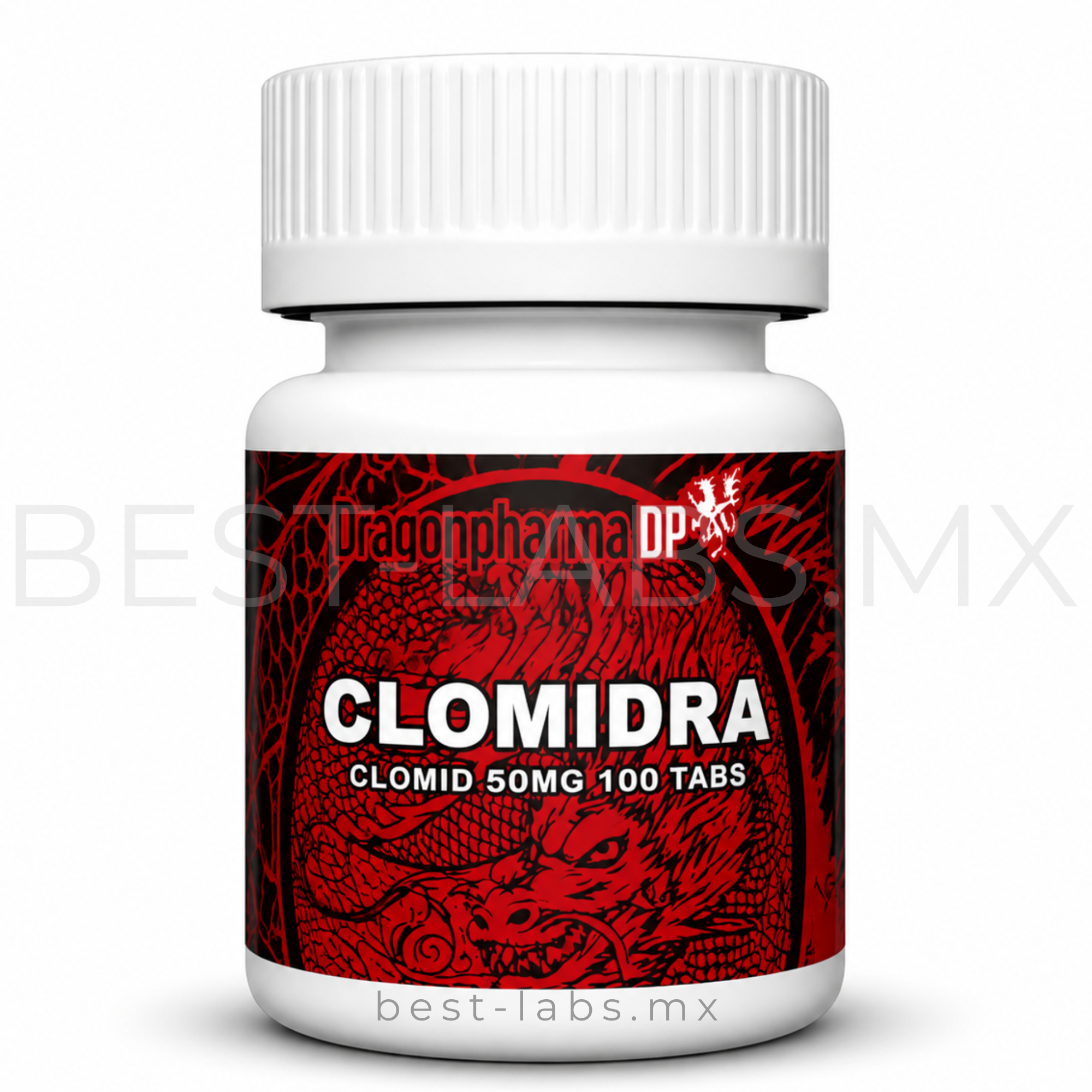 Clomidrol 50 mg (Clomifeno) 80 tabletas | Dragon Pharma