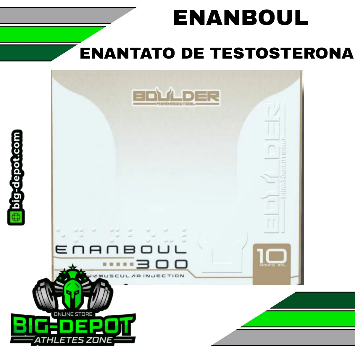 Enanboul 300 mg testosterona Boulder Pharma 10 ampollas original