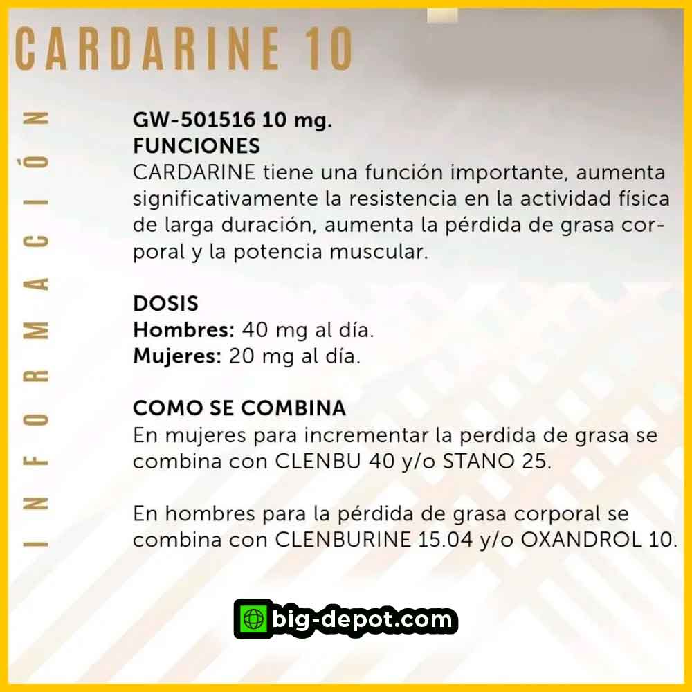 Cardarine 10 mg (GW-501516) 60 cápsulas | Sarms Eurolab