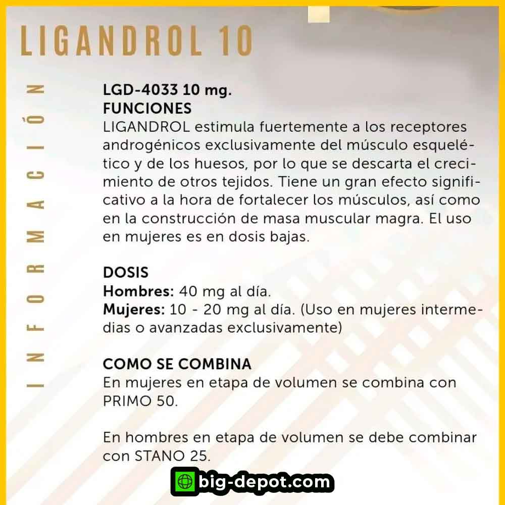 Ligandrol 10 mg (LGD-4033) 60 cápsulas | Sarms Eurolab