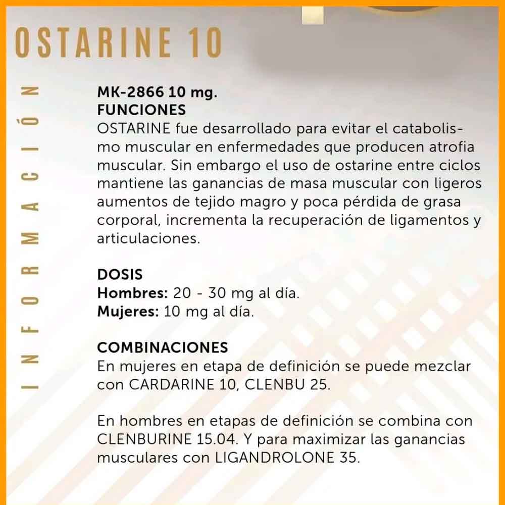 Ostarina 10 mg (MK-2866) 60 cápsulas | Sarms Eurolab
