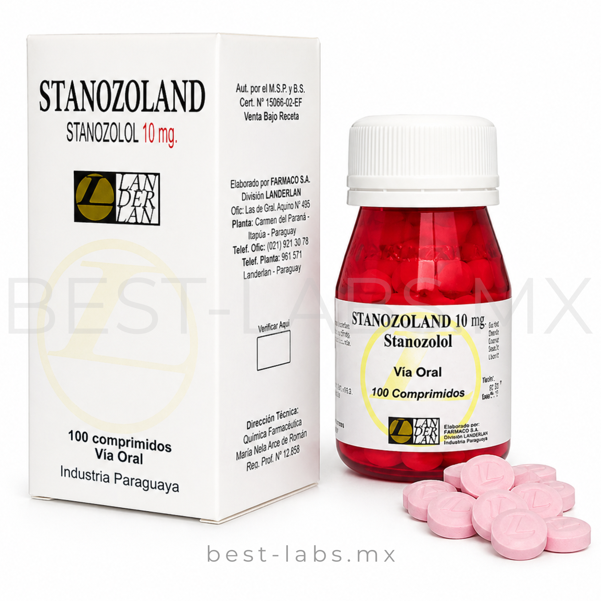 STANOZOLAND 10mg/tab - Estanozolol ó Winstrol 100 tabletas / Landerland
