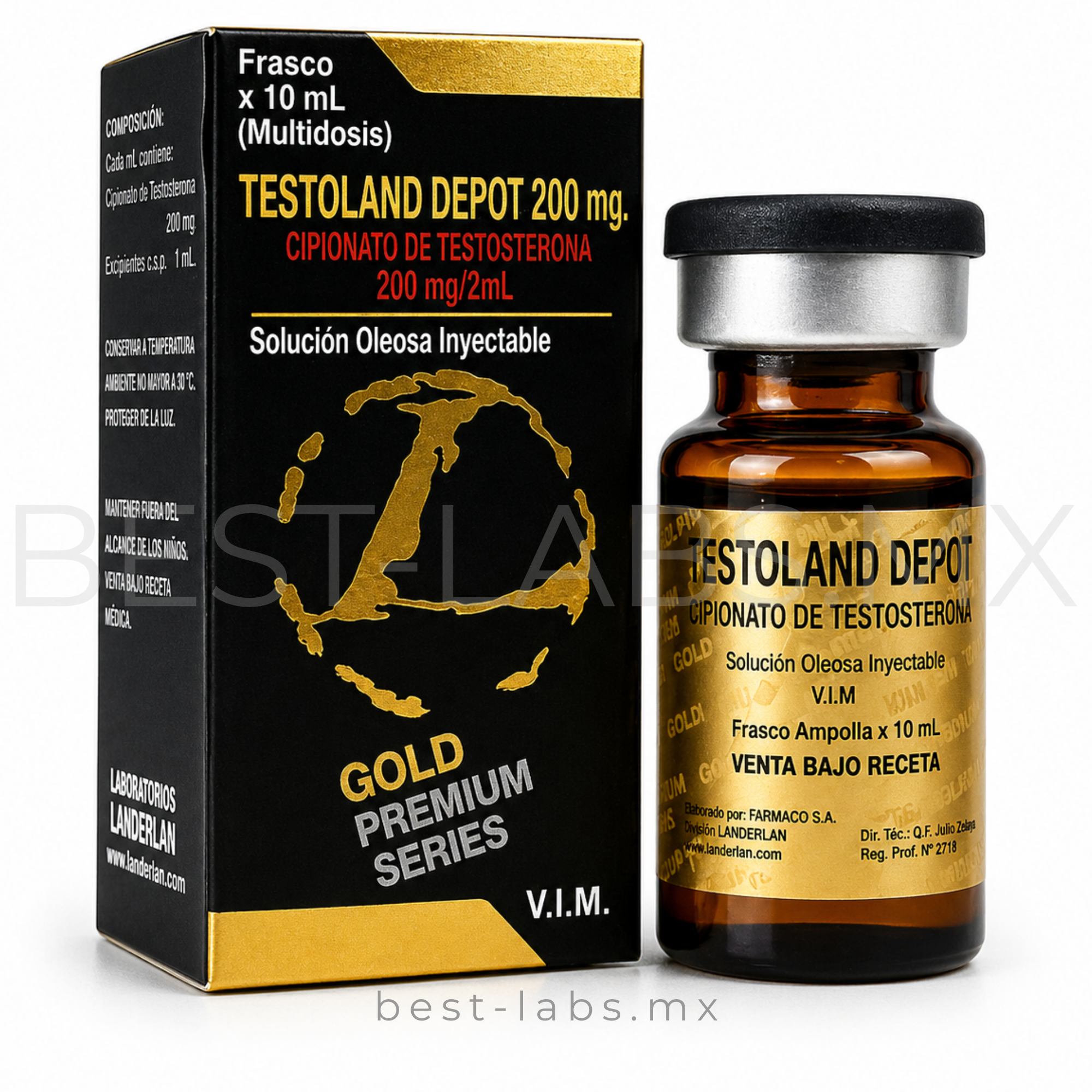 TESTOLAND DEPOT Cipionato de Testosterona 200mg/ 10ml / Landerland