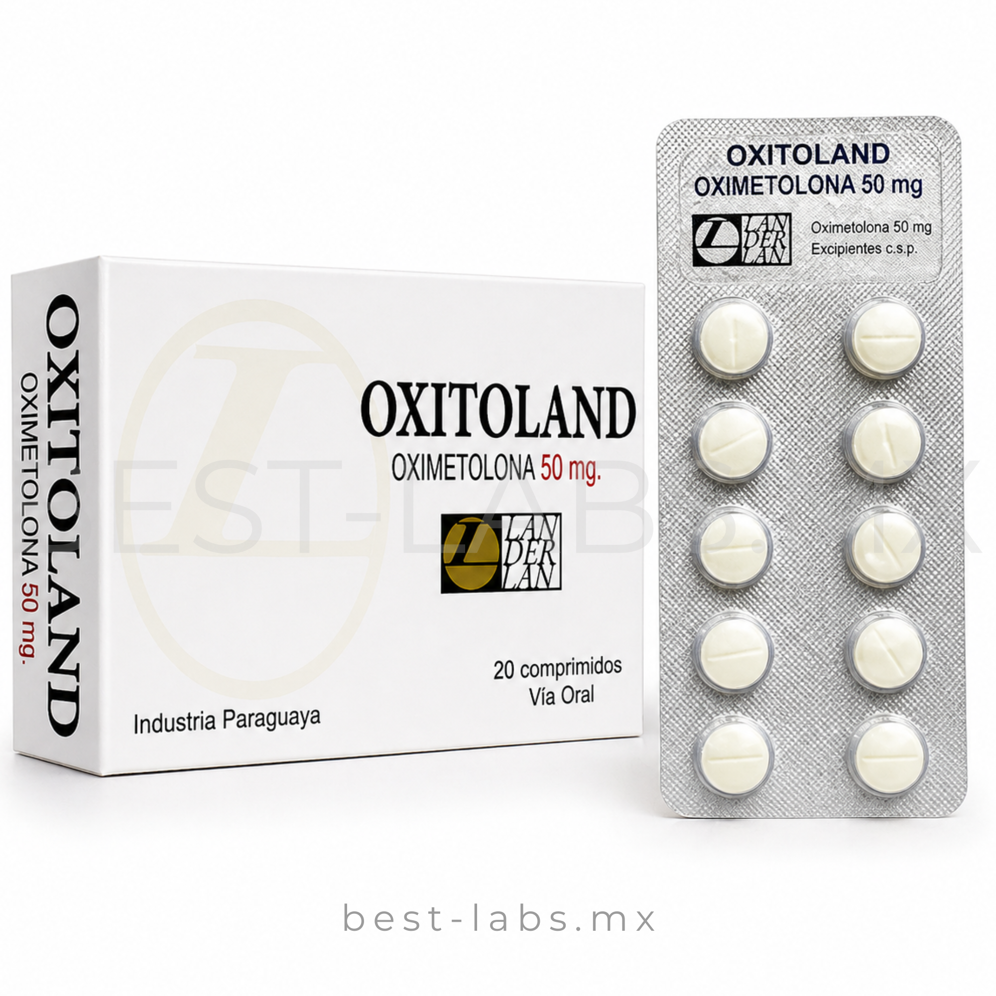 OXITOLAND 50mg/tab - Oximetolona ó Anadrol 20 tabletas / Landerland