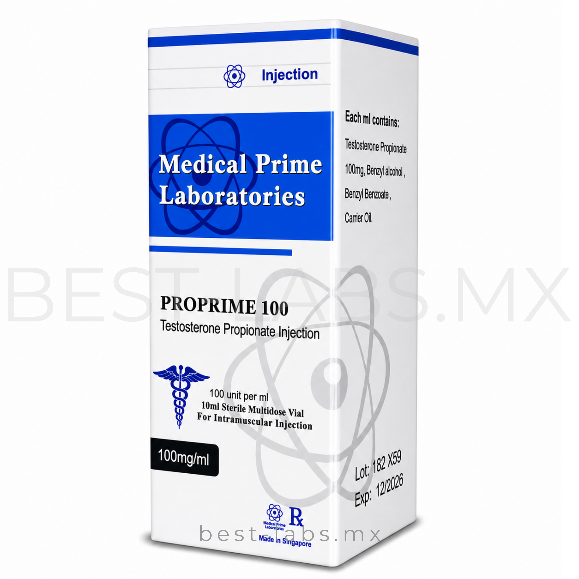 ProPrime (Propionato de testosterona) 100 mg / 10 ml | Medical Prime