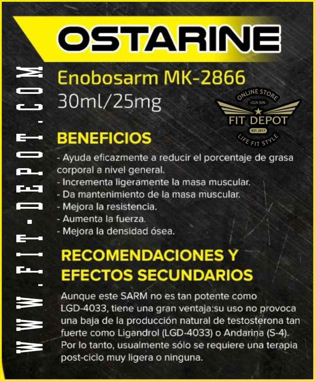 COMPRAR OSTARINE 25mg (MK-2866) HARDBULL SARMS