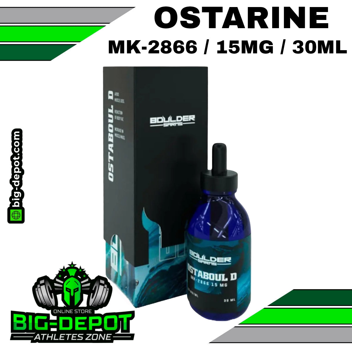 Ostaboul D 15 mg ostarine MK-2866 Synerlab 30 ml frasco Big Depot original