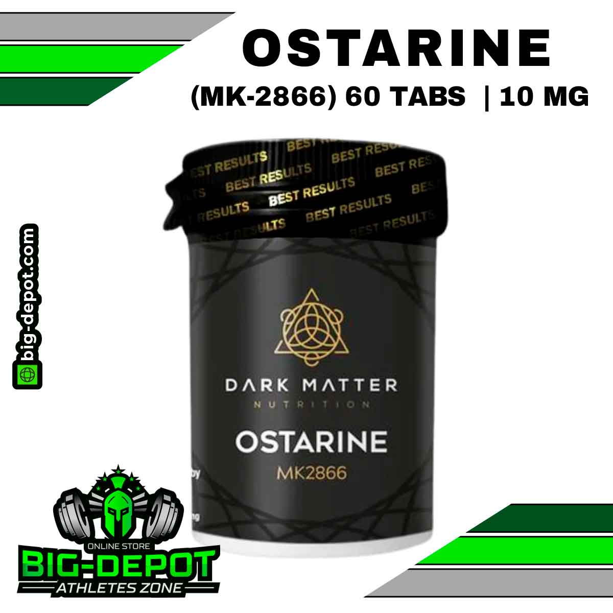 Ostarine 10 mg MK-2866 SARMS Dark Matter 60 tabletas Big Depot original
