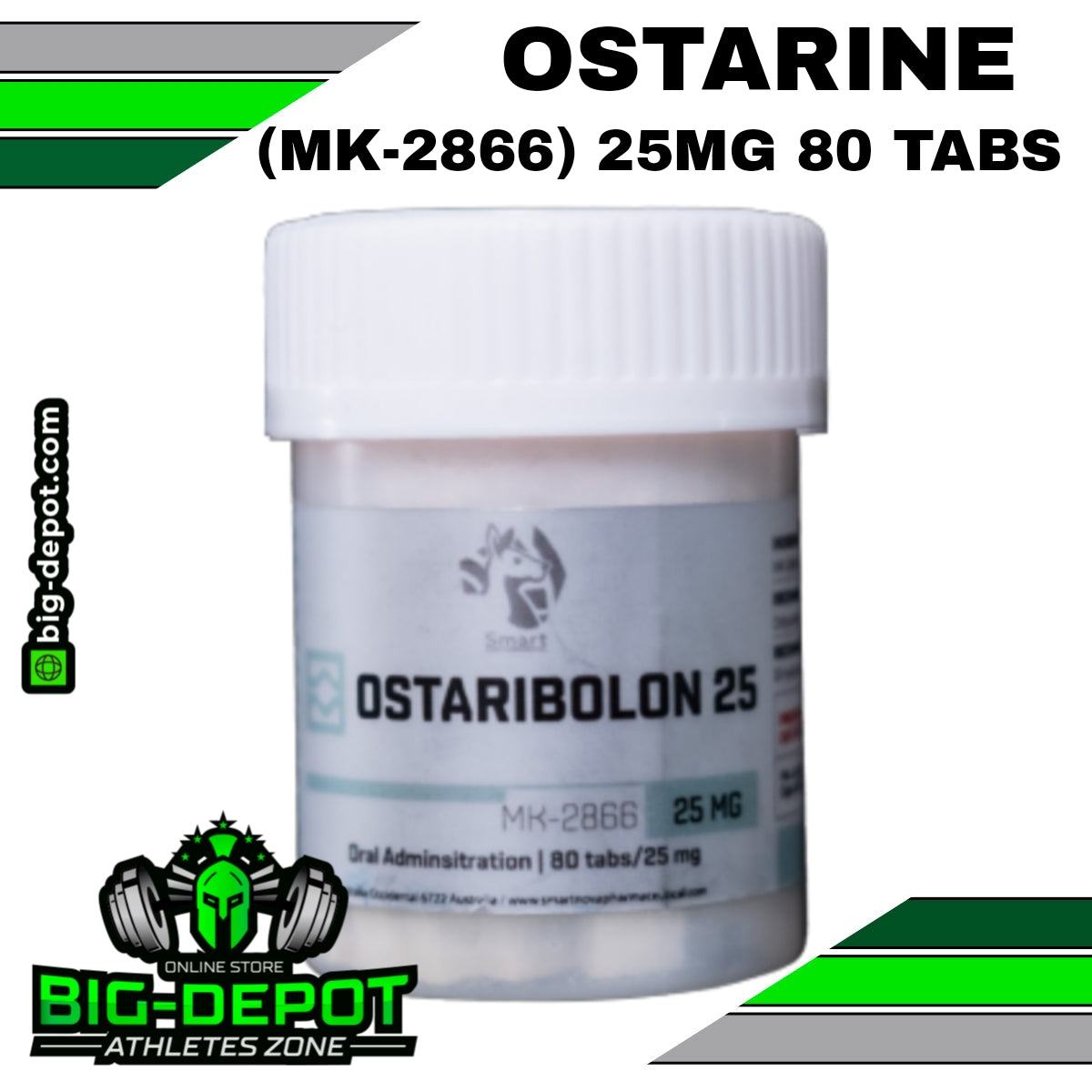 Ostaribolon 25 mg Ostarine MK-2866 SARMS Smart 80 tabletas Big Depot original
