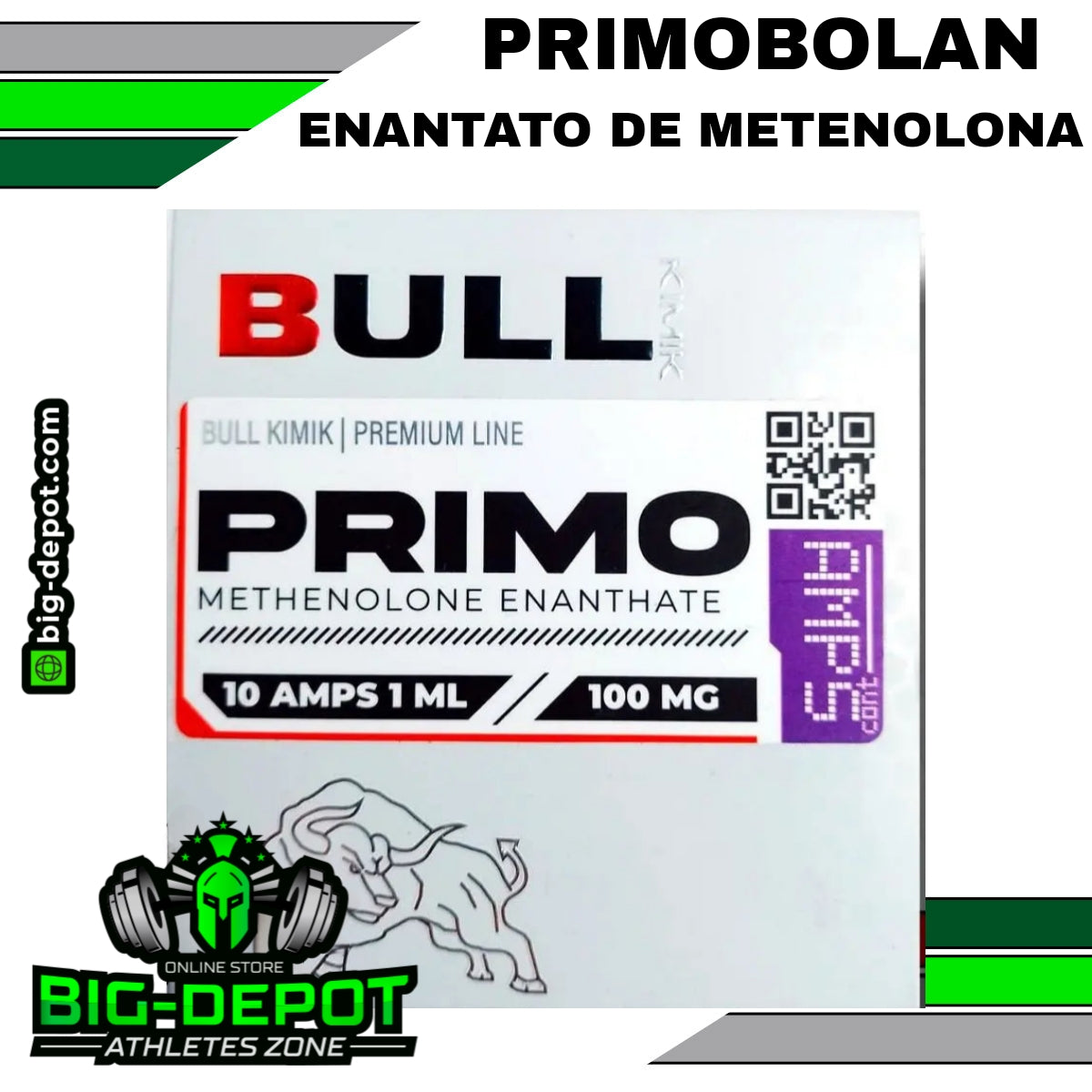 Primobolan enantato 100mg Bull Kimik 10 ampolletas Big Depot original