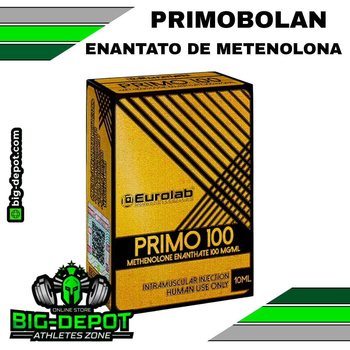 Primo 100 Primobolan Metenolona Enantato 100 mg/ml Eurolab 10 ml Big Depot original
