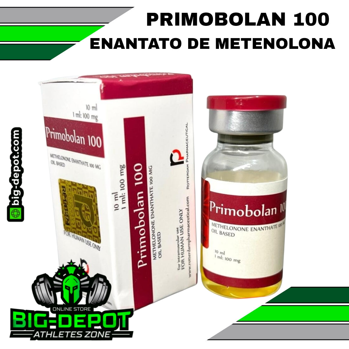 Primobolan 100 mg enantato de metenolona Rotterdam 10 ml original
