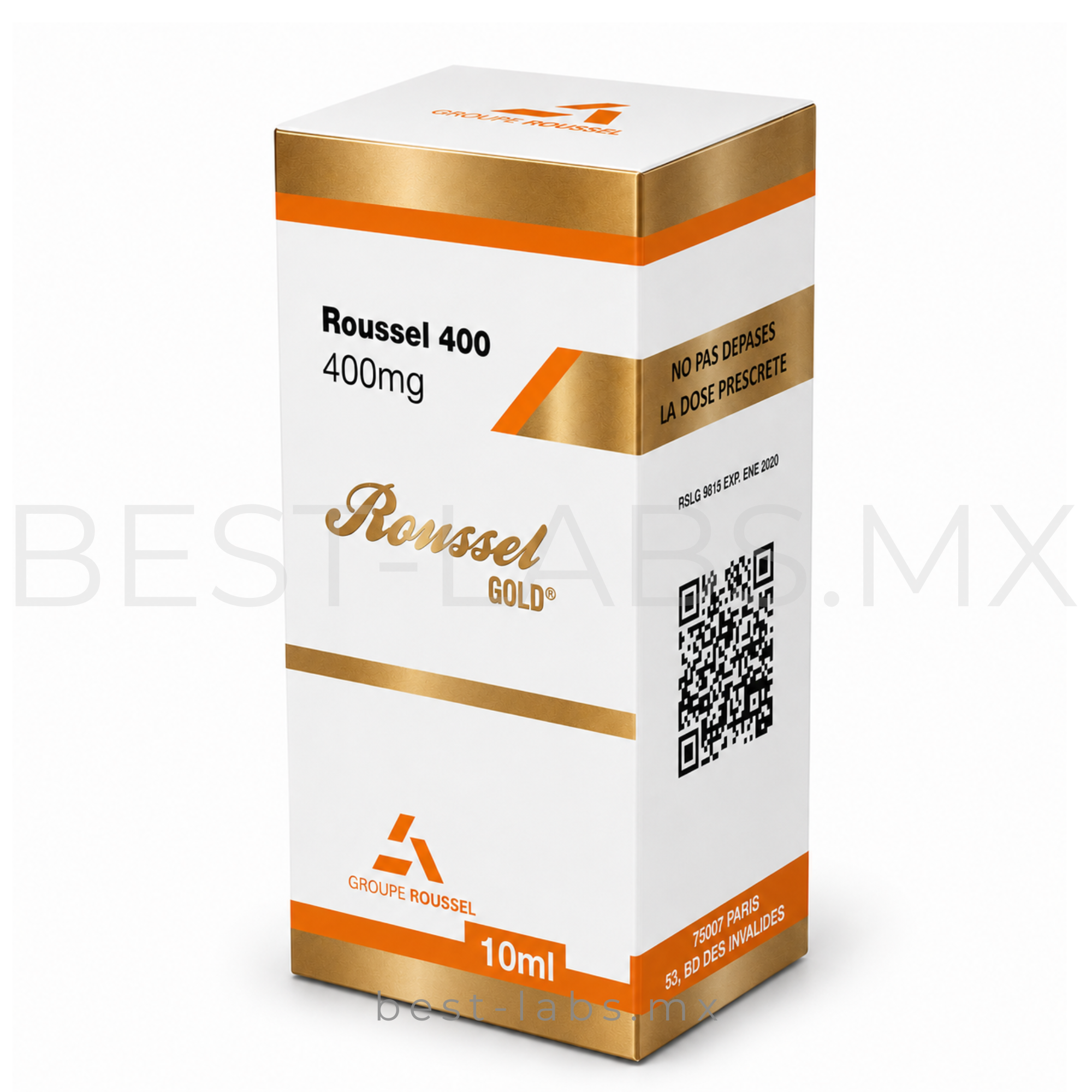 Testosterona Roussel 400 mg/ml (Mezcla de 4 ésteres de testosterona) 10 ml | Roussel Uclar