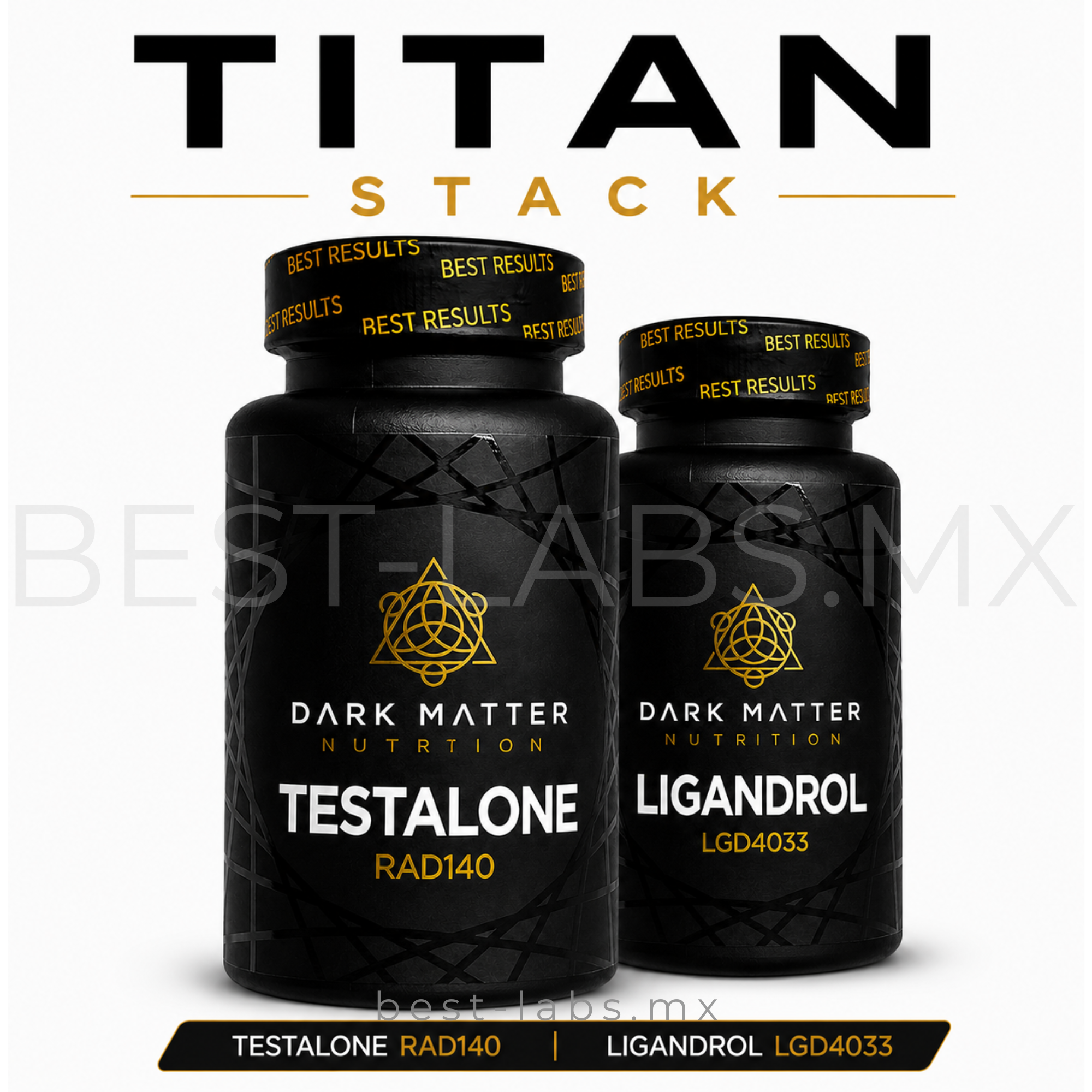 Ciclo Volumen Ligandrol + Testolone 60 tabletas c/u | Sarms Dark Matter